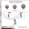 Service Caster 5 Inch Thermoplastic Rubber Caster Set with Ball Bearings 2 Swivel 2 Rigid SCC-20S520-TPRBD-2-R-2 - alternate 4